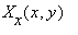 X[x](x,y)